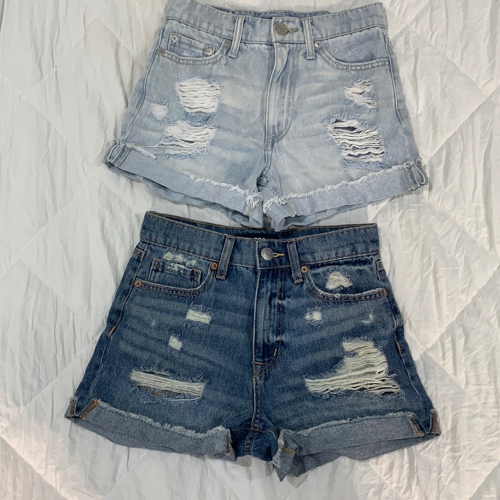 BUNDLE aeropostale mom jean shorts size 00